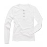 Majica dugih rukava s gumbima za žene ST9580WHI (White)