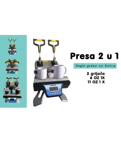 Dupla presa za šalice (6oz i 11oz) I PR-104